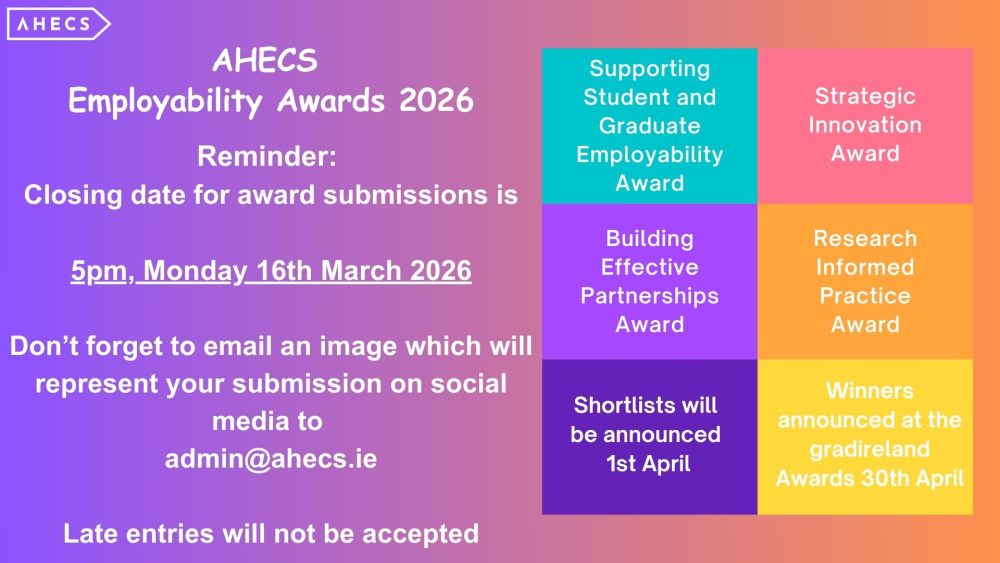 AHECS Employability Awards 2026 – closing date reminder